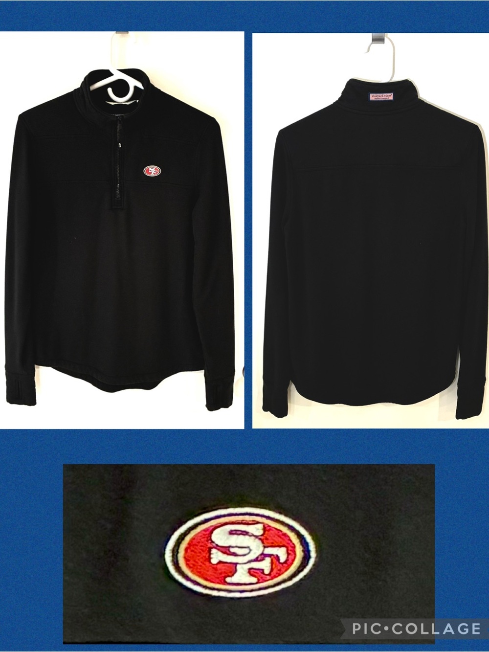 Vineyard Vines Dreamcloth The Shep Shirt 1/4 Zip, San Francisco 49ers